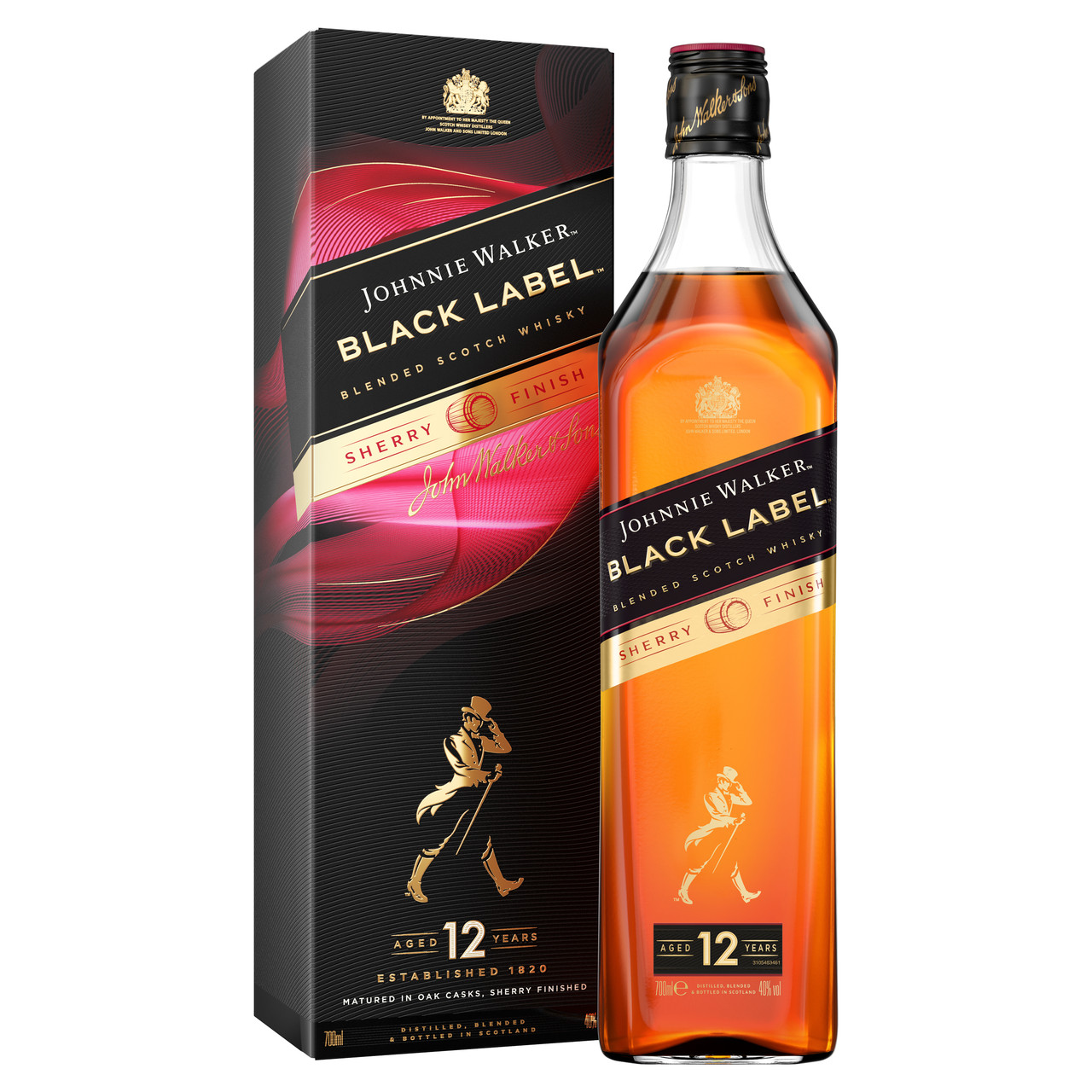 5000267187136 Johnnie Walker Bottle 700Ml Black Label Sherry Bwc 70258