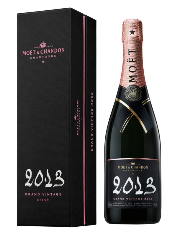 moet chandon champagne grand vintage rose 2013 coffret box pinot noir luxury limited edition 750 ml